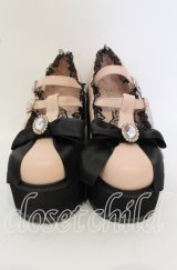 Ank Rouge / ビジュー厚底パンプス L ピンク O-25-10-03-020-CA-SH-OW-ZT335