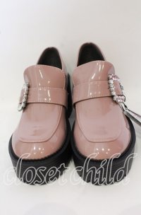 Ank Rouge / ビジューバックル厚底シューズ L ピンク O-25-10-03-021-CA-SH-OW-ZT-K016