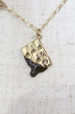 画像1: axes femme / チョコレートプチペンダント  ゴールド O-25-10-03-004-AX-AC-OW-OS