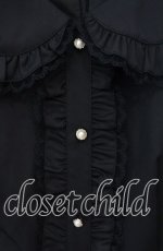 画像2: 【SALE】Honey Cinnamon / パールバックル丸襟ワンピース【ベルト欠品】 F クロ O-25-10-04-036-LO-OP-OW-ZT373 (2)
