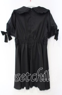 画像3: Honey Cinnamon / パールバックル丸襟ワンピース【ベルト欠品】 F クロ O-25-10-04-036-LO-OP-OW-OS