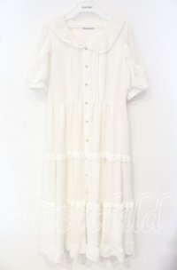 axes femme POETIQUE / リボン付ドーリーロングワンピース オフ O-25-10-04-037-AX-OP-IG-ZT373