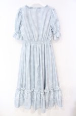 画像3: 【SALE】m petit by misako / NINA'S 花柄スクエアネックワンピース S サックス O-25-10-04-040-LO-OP-IG-ZT373 (3)