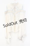 Ozz oneste / 蝶舞秋園 カットソー  アイボリー O-25-10-04-042-OO-TO-IG-OS