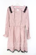 MA*RS / ボタン配色ワンピース M ピンク O-25-10-04-053-EL-OP-OW-OS