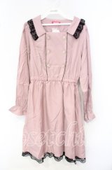 MA*RS / ボタン配色ワンピース M ピンク O-25-10-04-053-EL-OP-OW-ZT075