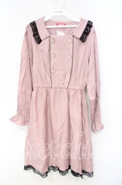 画像1: MA*RS / ボタン配色ワンピース M ピンク O-25-10-04-053-EL-OP-OW-OS