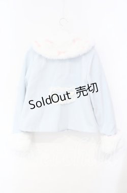 画像3: DearMyLove / フリルリボンハートショートコート M サックス O-25-10-04-054-EL-CO-OW-OS