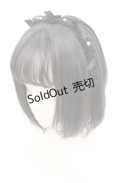 画像1: lilLilly / チュールフリルリボンカチューシャ  クロ O-25-10-04-1004-LO-AC-OW-ZT434-F004