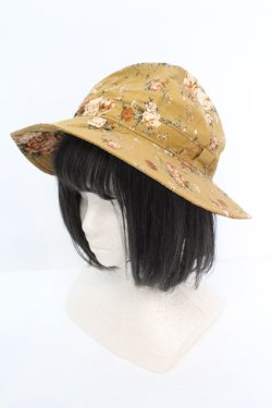 画像1: KANEKO ISAO / 花柄ハット  イエロー系 O-25-10-04-1042-EL-AC-OW-OS