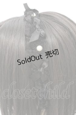 画像2: lilLilly / チュールフリルリボンカチューシャ  クロ O-25-10-04-1004-LO-AC-OW-ZT434-F004