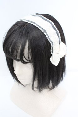 画像1: m petit by misako / AM*NIヘッドドレスA  オフ O-25-10-04-1005-LO-AC-IG-OS