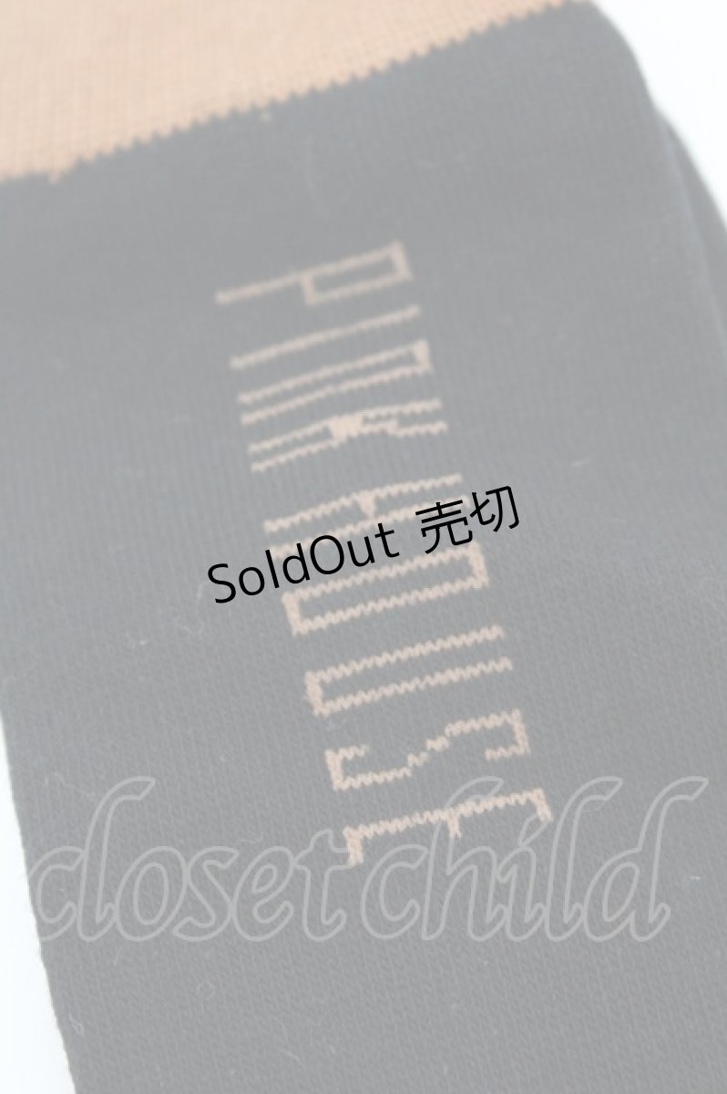 画像2: 【SALE】PINK HOUSE / ロゴソックス  クロ×ブラウン O-25-10-04-1054-LO-ZA-IG-ZTK015 (2)