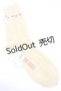 【SALE】PINK HOUSE / チェリー刺繍ソックス  イエロー O-25-10-04-1056-LO-ZA-IG-ZTK015