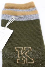 画像2: 【SALE】KETTY / Kロゴソックス 22~24cm グリーン O-25-10-04-1065-EL-ZA-IG-ZTK015 (2)