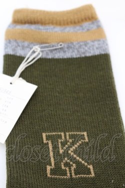 画像2: KETTY / Kロゴソックス 22~24cm グリーン O-25-10-04-1065-EL-ZA-IG-OS