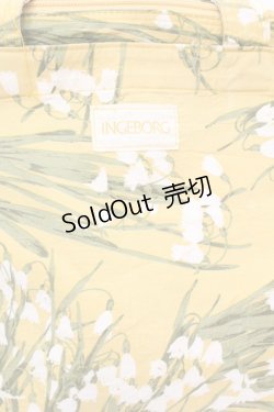 画像2: 【SALE】INGEBORG / すずらん柄舟形バッグ  イエロー O-25-10-04-1014-LO-BG-OW-ZT335