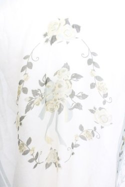 画像2: axes femme / ブーケ柄ストール 70×180ｃｍ 生成り×グリーン O-25-10-04-1020-AX-ZA-IG-OS