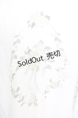 画像2: 【SALE】axes femme / ブーケ柄ストール 70×180ｃｍ 生成り×グリーン O-25-10-04-1020-AX-ZA-IG-ZT433