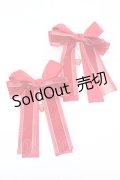 【SALE】LOLITA他 / リボンクリップ  アカ O-25-10-04-1022-LO-AC-IG-ZT434-F005