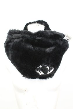 画像1: KRY CLOTHING / ファースヌード  ブラック O-25-10-04-1026-EL-ZA-OW-OS