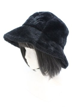 画像1: EATME / フワフワバケットハット  クロ O-25-10-04-1003-LO-AC-OW-OS