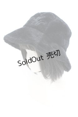 画像1: EATME / フワフワバケットハット  クロ O-25-10-04-1003-LO-AC-OW-ZT-K007