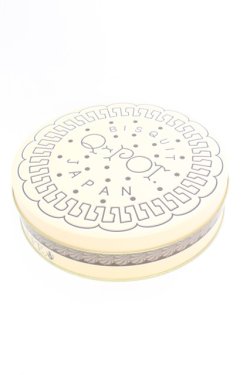 画像1: Q-pot. / クッキー缶  ベージュ O-25-10-04-1040-QP-ZA-OW-OS