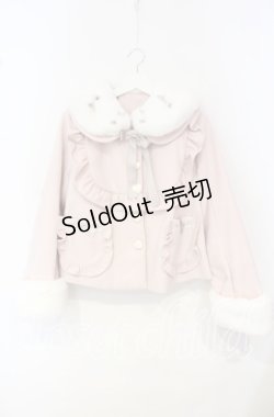 画像1: DearMyLove / フリルリボンハートショートコート LL ピンク O-25-10-04-062-EL-CO-OW-OS