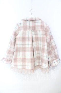 画像4: Swankiss / HS check collar C/T　コート F ピンク O-25-10-04-074-CA-CO-OW-OS