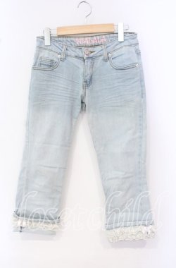 画像1: TRALALA / ロールアップデニムパンツ  アオ O-25-10-04-078-LO-PA-OW-OS