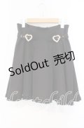 Rojita / ハートビジュバックルフレアスカート  クロ O-25-10-04-081-LO-SK-IG-OS