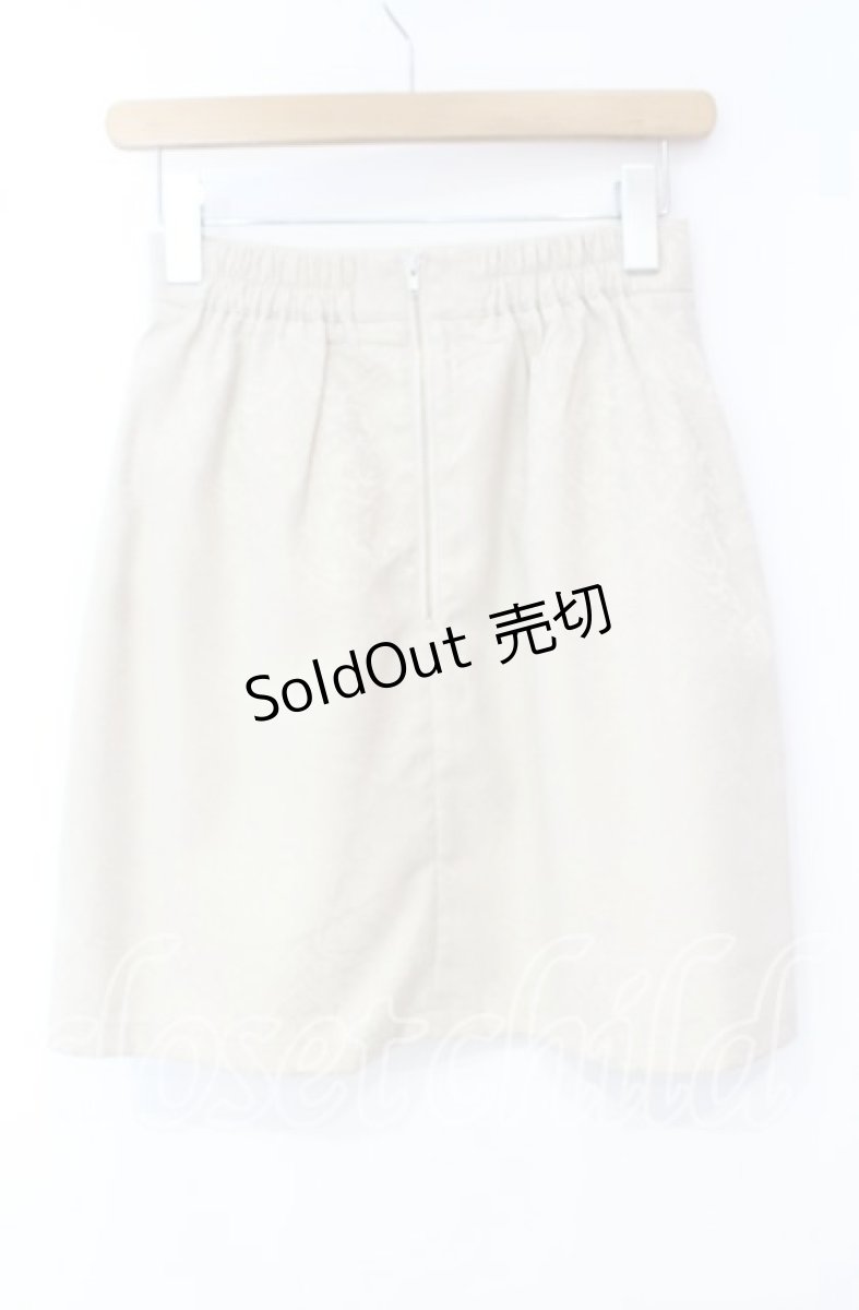 画像3: 【SALE】Ank Rouge / ジャガードタイトスカート  アイボリー O-25-10-04-083-CA-SK-IG-ZT379 (3)