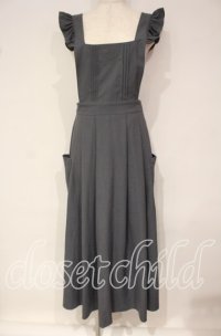 Ank Rouge / エプロン風ジャンパースカート M グレー O-25-10-04-009-CA-OP-OW-ZT379