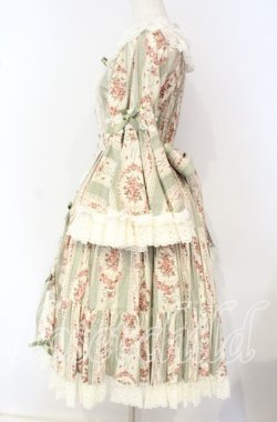 画像4: metamorphose / アンティークブーケ姫袖ワンピース 1 グラスグリーン O-25-10-04-092-ME-OP-OW-OS