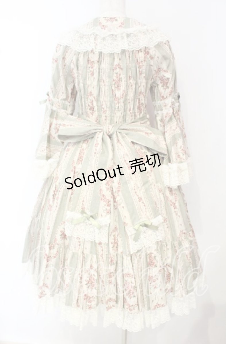 画像5: metamorphose / アンティークブーケ姫袖ワンピース 1 グラスグリーン O-25-10-04-092-ME-OP-OW-OS (5)