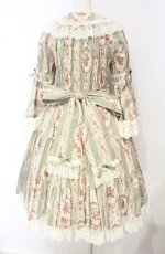 画像5: metamorphose / アンティークブーケ姫袖ワンピース 1 グラスグリーン O-25-10-04-092-ME-OP-OW-OS (5)