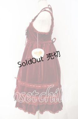 画像4: BABY,THE STARS SHINE BRIGHT / 別珍ベビードールジャンパースカート  えんじ O-25-10-04-093-BA-OP-OW-OS