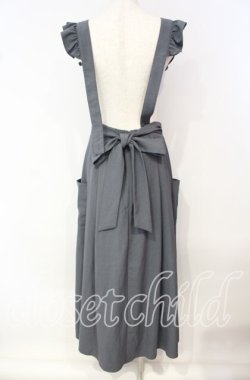 画像2: Ank Rouge / エプロン風ジャンパースカート M グレー O-25-10-04-009-CA-OP-OW-ZT379