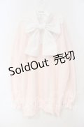 Ank Rouge / ボウタイスウェットワンピース  ピンク O-25-10-04-012-CA-OP-IG-OS