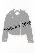 Ank Rouge / 2020年 Happy Ba フリルライダースジャケット  クロ O-25-10-04-014-CA-JA-IG-OS