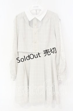 画像1: Ank Rouge / 袖レース切り替えSET/UPワンピース  ベージュ O-25-10-04-015-CA-OP-IG-OS