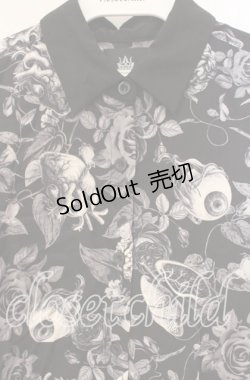 画像2: Drug Honey / 臓器花園総柄シャツ  ブラック O-25-10-04-018-PU-BL-IG-OS