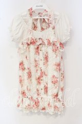 LIZ LISA / 花柄レースレイヤードチュニック 0 シロ×ピンク O-25-10-04-028-LO-TO-OW-ZT49