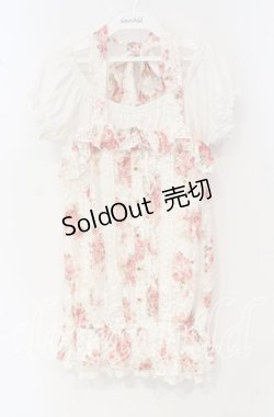 画像1: LIZ LISA / 花柄レースレイヤードチュニック 0 シロ×ピンク O-25-10-04-028-LO-TO-OW-ZT49