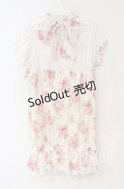 画像3: LIZ LISA / 花柄レースレイヤードチュニック 0 シロ×ピンク O-25-10-04-028-LO-TO-OW-ZT49