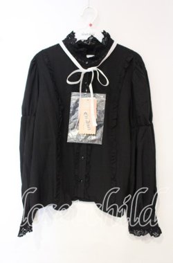 画像1: Eri Aino's Collection / シャーロットの水曜日ブラウス 3L クロ O-25-10-06-026-LO-BL-OW-OS