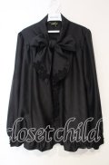 Enchantlic Enchantilly / ノーブルリボンタイブラウス  クロ O-25-10-06-029-LO-BL-OW-OS