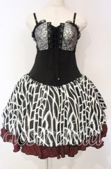 Qutie Frash / キャミワンピース  ブラック×レッド O-25-10-06-031-QU-OP-OW-OS