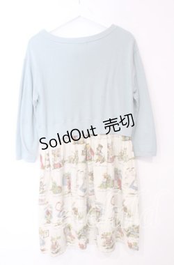 画像4: Jane Marple / ALICE トロンプルイユワンピース M ミント×アイボリー O-25-10-06-034-JM-OP-IG-OS